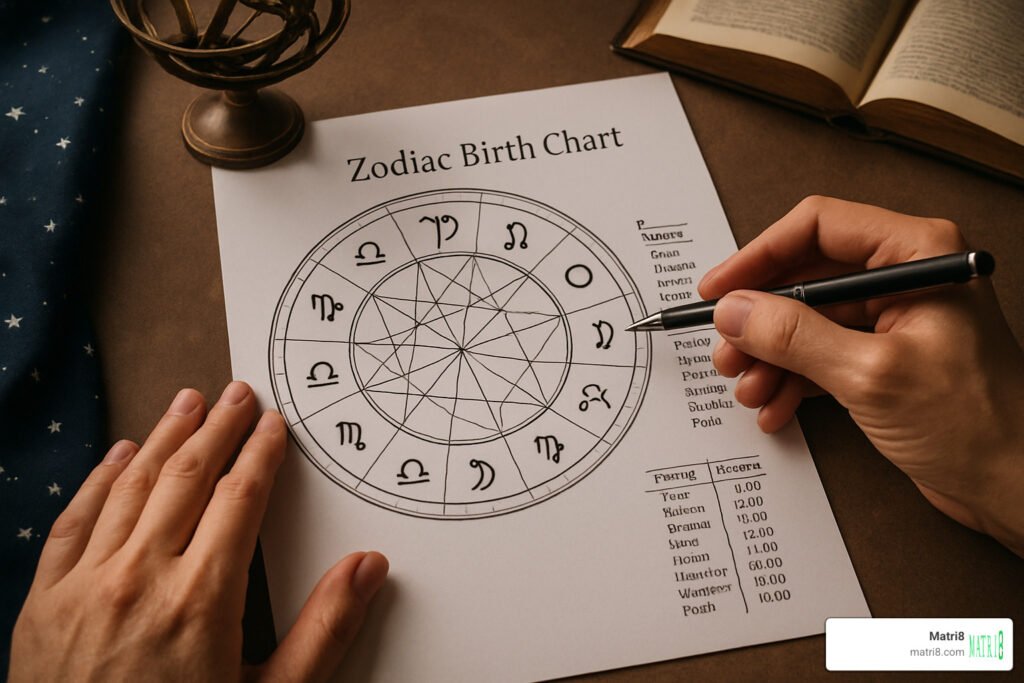 zodiac birth chart interpretation